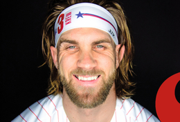 What Pros Wear: Bryce Harper's Junk Brands Phillies Headband